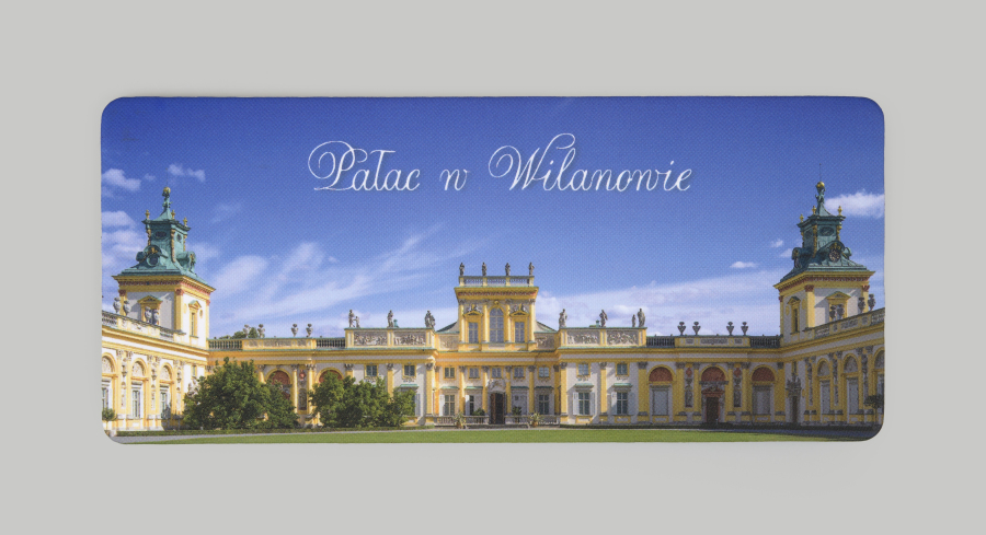 Magnes z widokiem na Pałac w Wilanowie. 