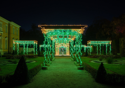 Świetlna pergola w Ogrodzie Północnym, Królewski Ogród Światła